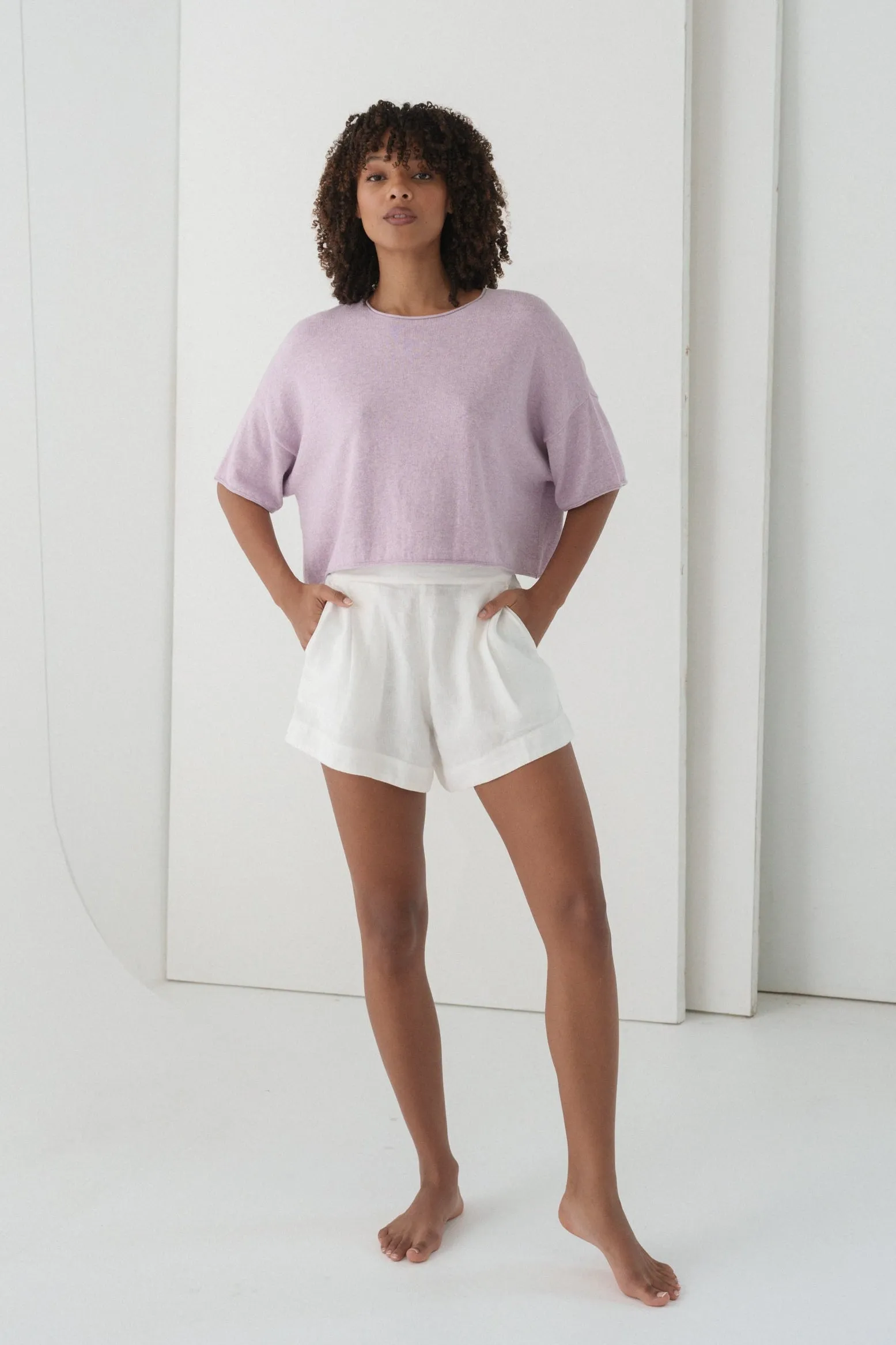 ADDISON LILAC KNIT TOP