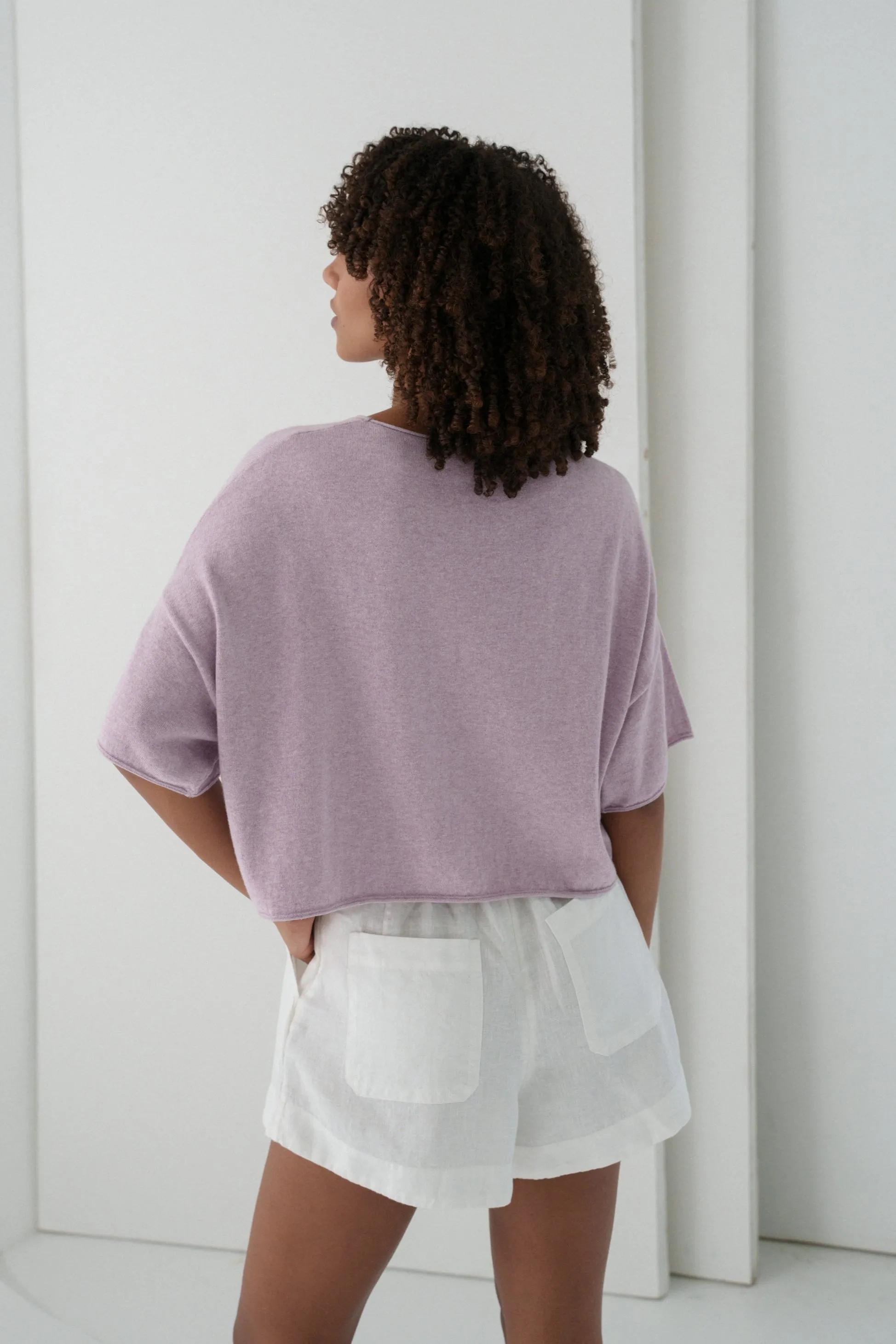 ADDISON LILAC KNIT TOP