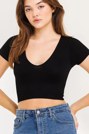 Aimee Seamless Top - Black