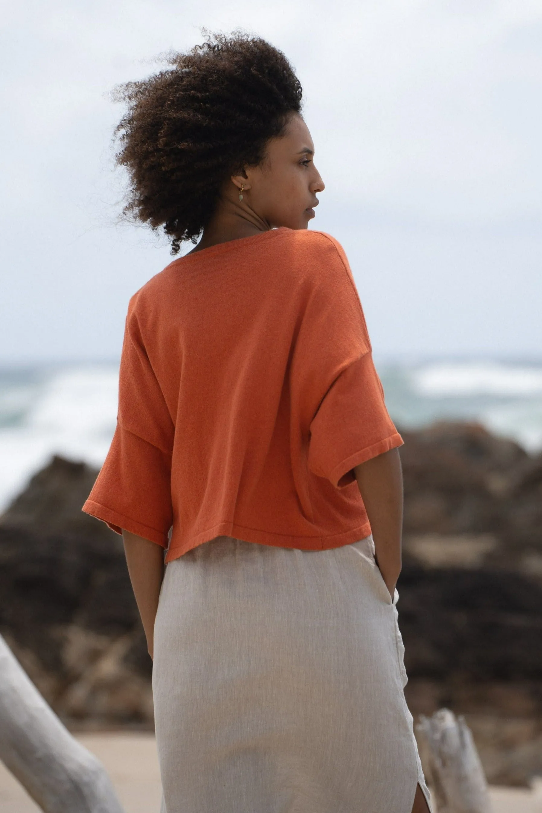 ANNA GINGER MARLE KNIT TOP