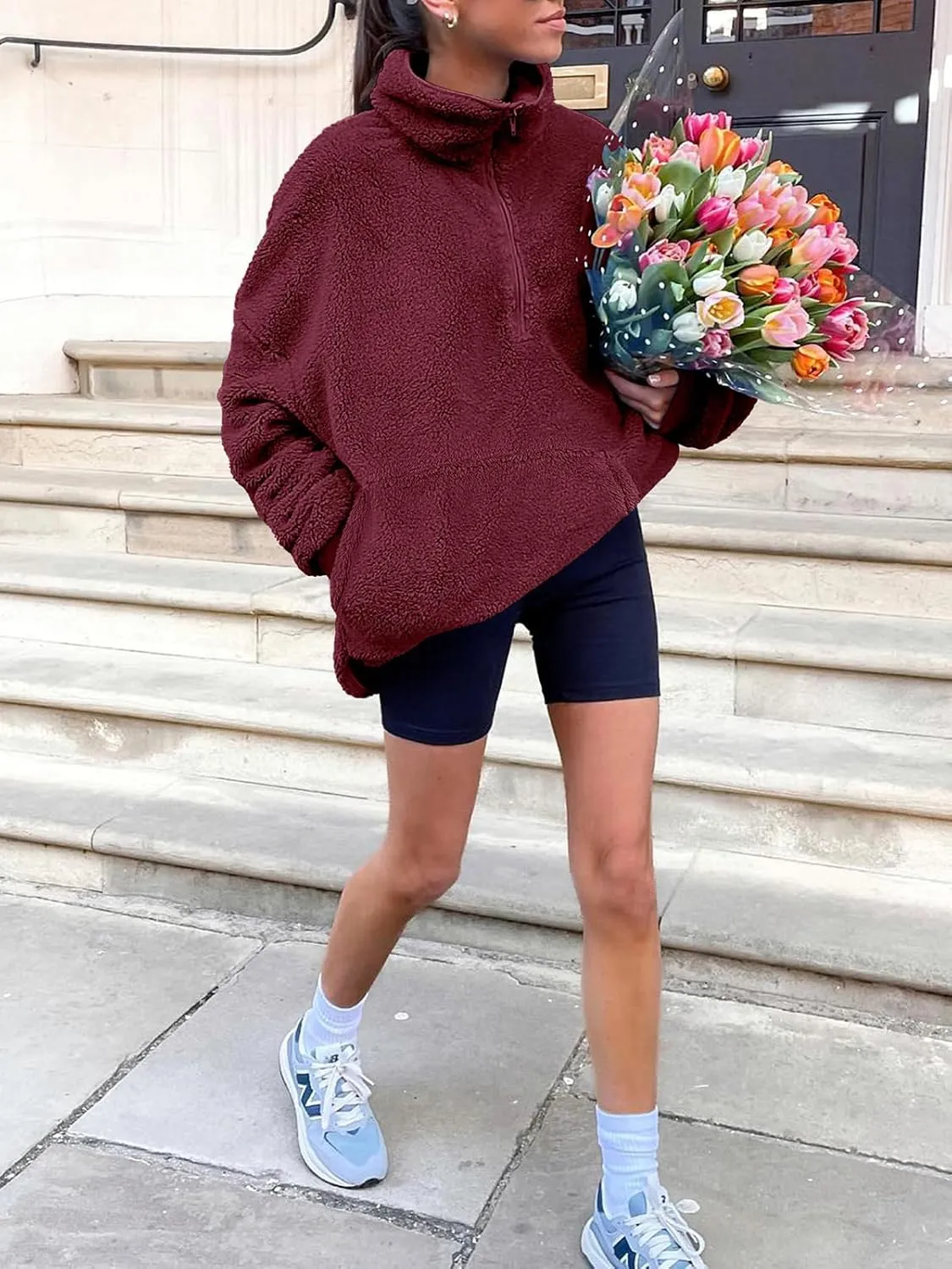 ANRABESS Womens Zip Up Hoodies Cropped Sweatshirts Fall Outfits Casual Hooded Pullover Sweaters Tops Winter Clothes 2024