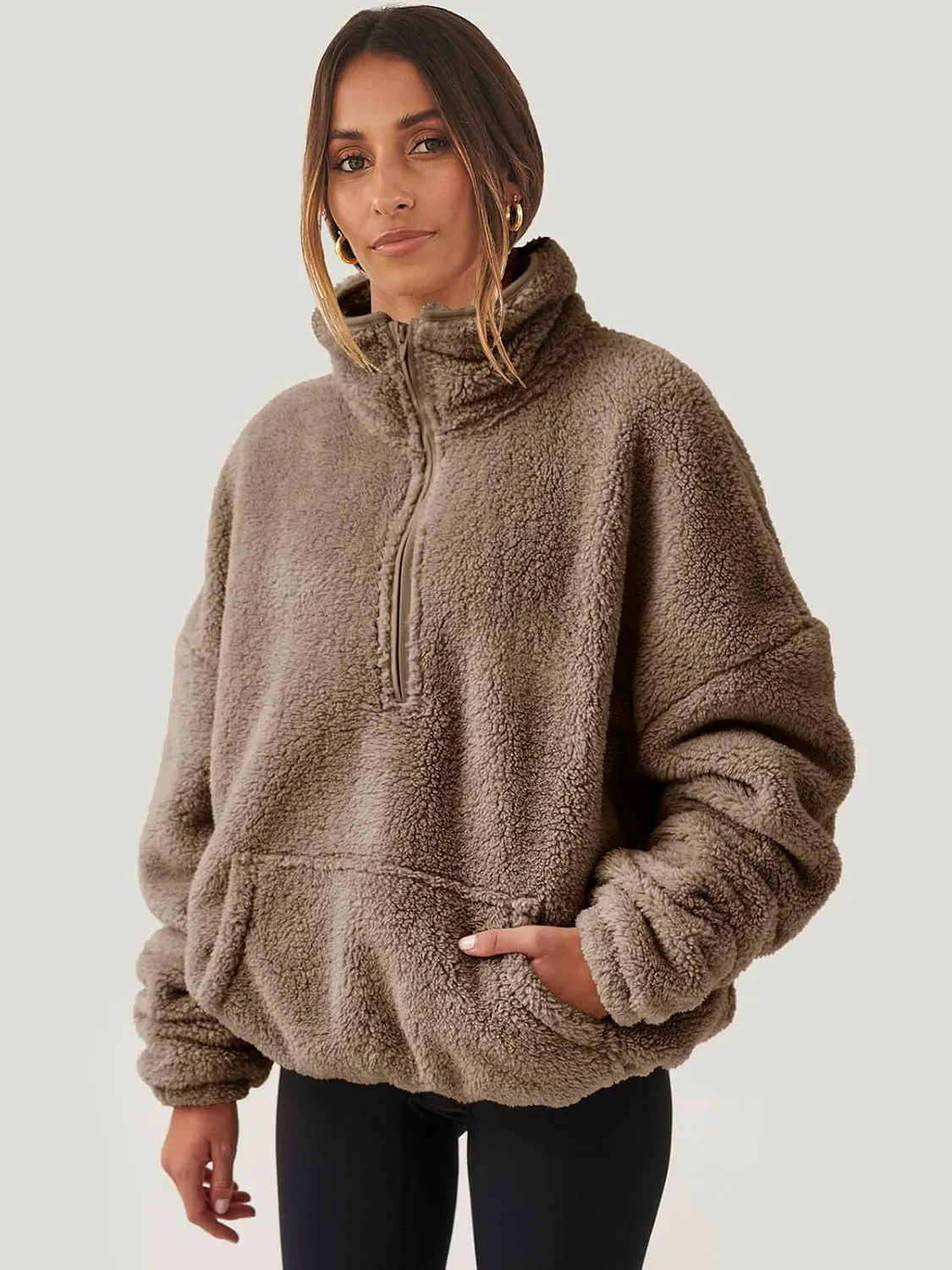 ANRABESS Womens Zip Up Hoodies Cropped Sweatshirts Fall Outfits Casual Hooded Pullover Sweaters Tops Winter Clothes 2024
