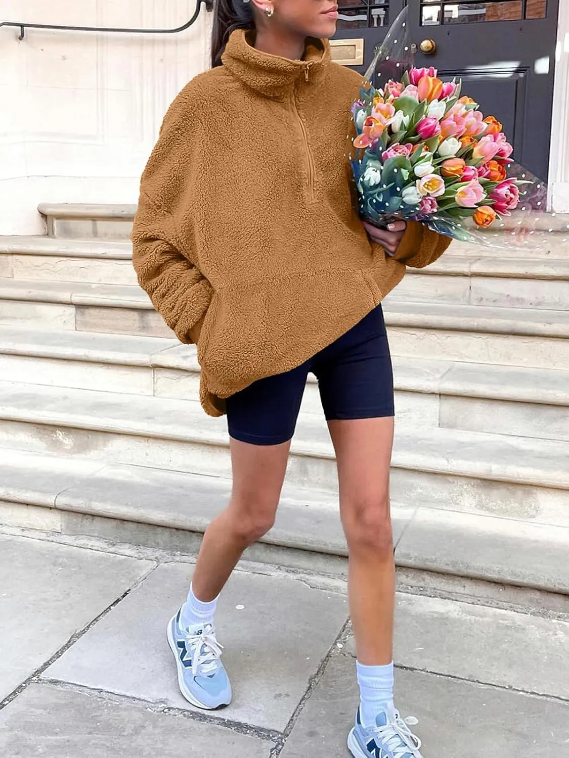 ANRABESS Womens Zip Up Hoodies Cropped Sweatshirts Fall Outfits Casual Hooded Pullover Sweaters Tops Winter Clothes 2024