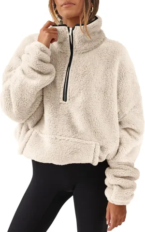 ANRABESS Womens Zip Up Hoodies Cropped Sweatshirts Fall Outfits Casual Hooded Pullover Sweaters Tops Winter Clothes 2024