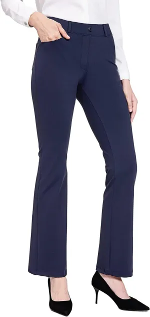 baleaf Womens Dress Pants 29"/31" Yoga Work Pants Straight Leg/Bootcut Pull On Slacks Business Casual Office Pockets