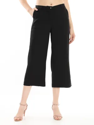 Bella Black Formal 3/4th Straight Pants