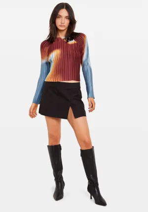 BOX PLEAT RAGLAN TOP BURN