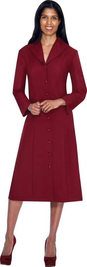 Button Front Clergy Dresses for Women - Elegant Church Dress & Uniform, Clergy Robes Women Choir Robe G11674