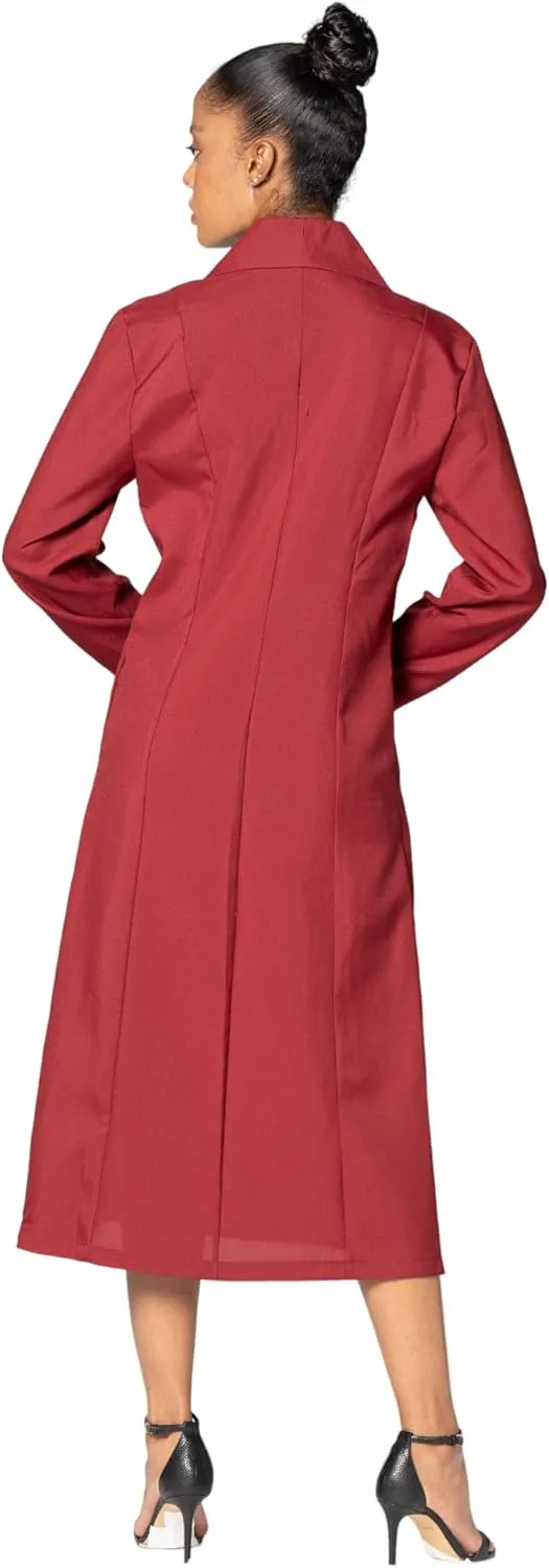 Button Front Clergy Dresses for Women - Elegant Church Dress & Uniform, Clergy Robes Women Choir Robe G11674
