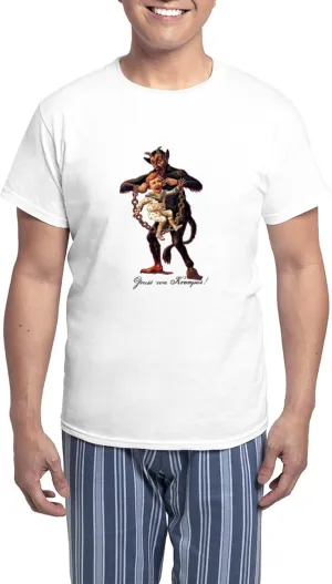 CafePress Gruss Vom (Greetings From) Krampus Pajamas Men's Novelty Light Pajama Set, Comfortable PJ Sleepwear
