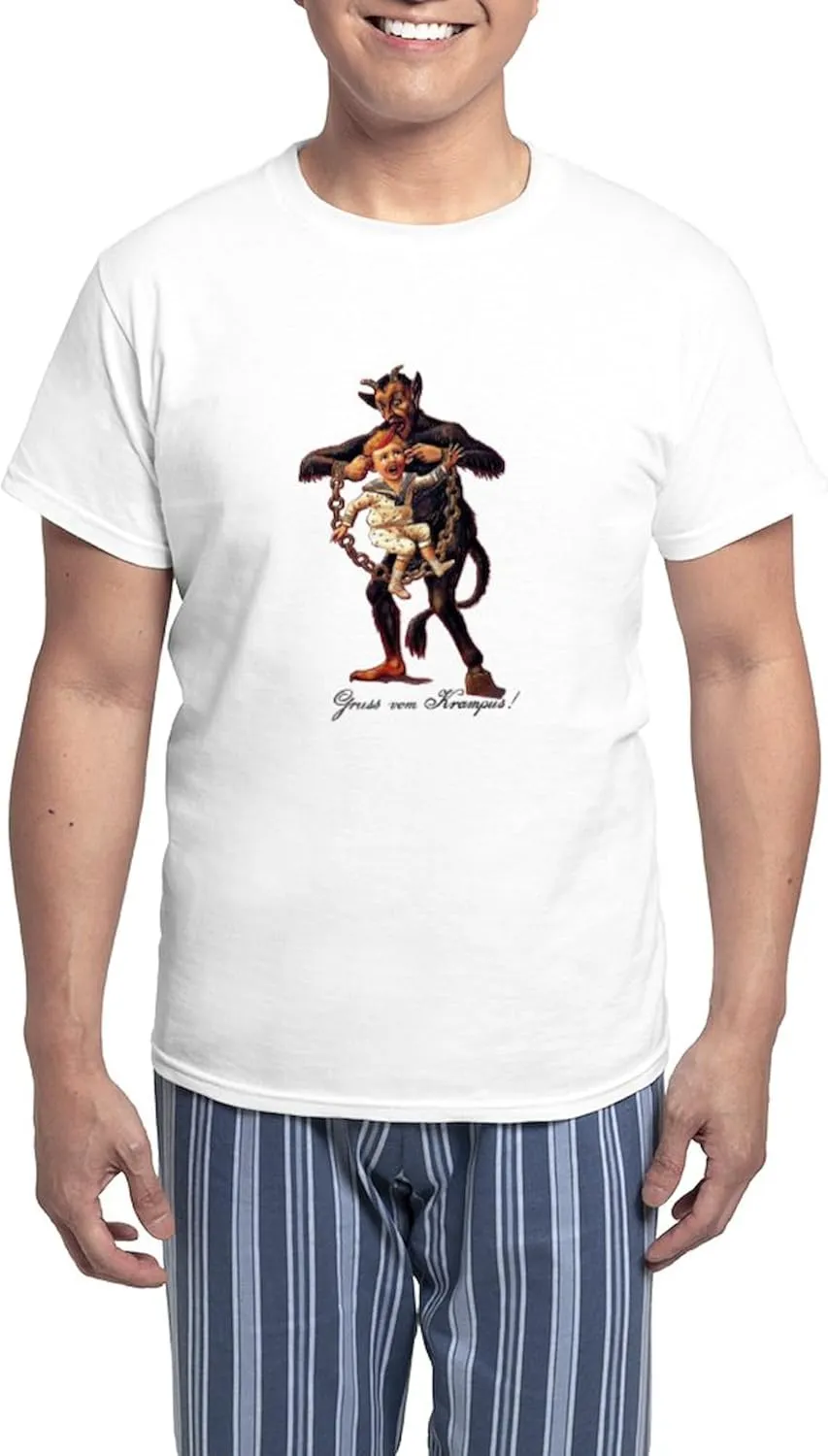 CafePress Gruss Vom (Greetings From) Krampus Pajamas Men's Novelty Light Pajama Set, Comfortable PJ Sleepwear