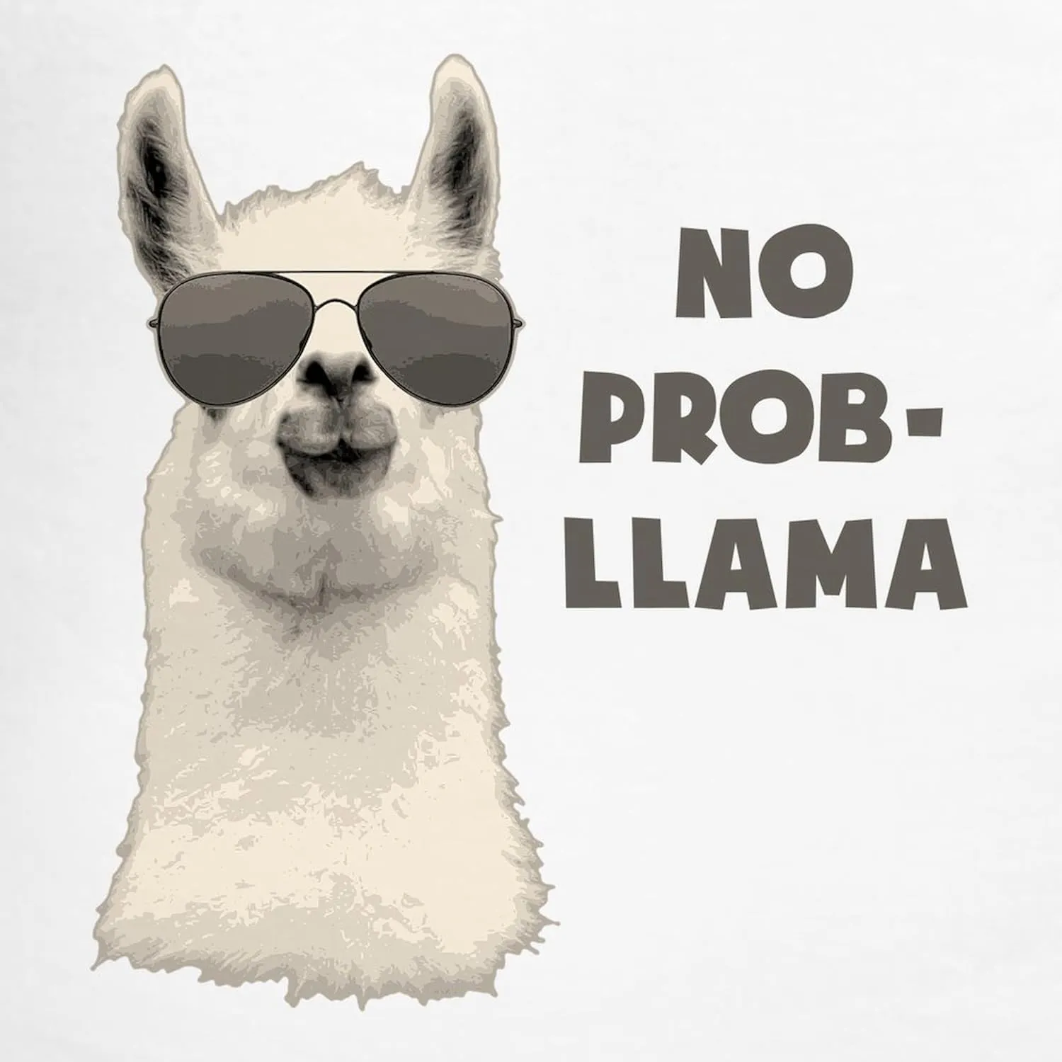 CafePress No Problem Llama Pajamas Men's Novelty Light Pajama Set, Comfortable PJ Sleepwear