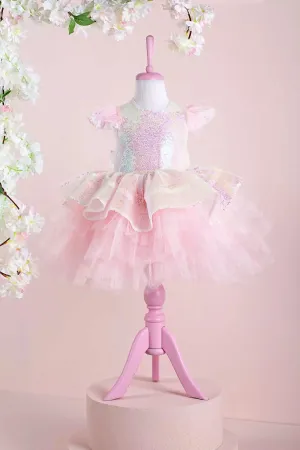Cara Light Pink Party Dress