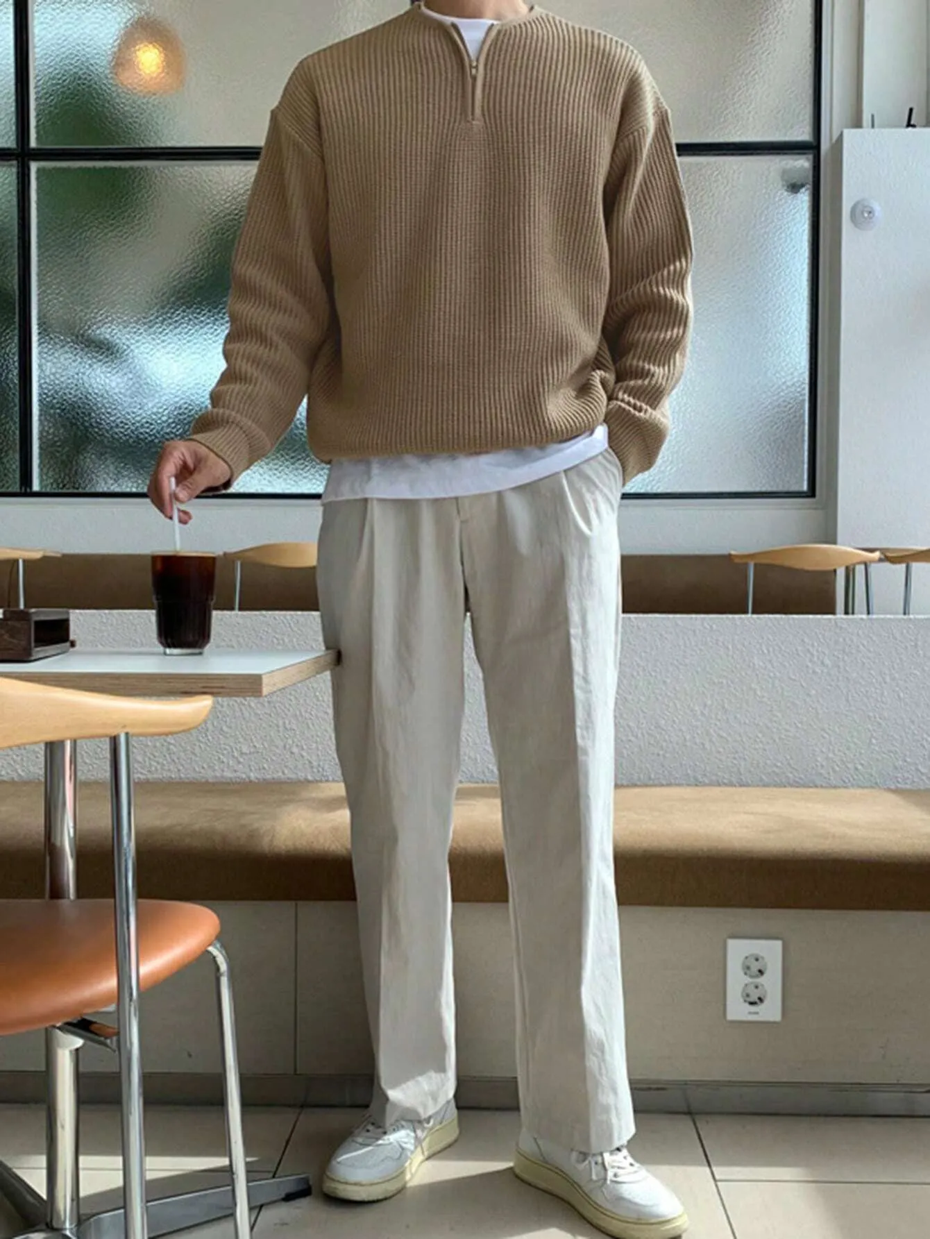 Casual Half Zip Sweater