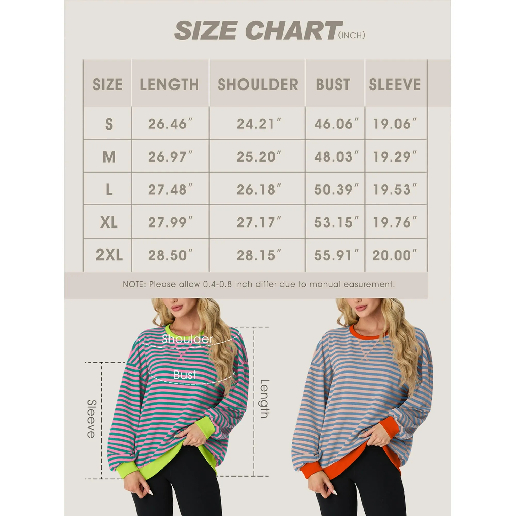 Casual Loose Striped Sweaters