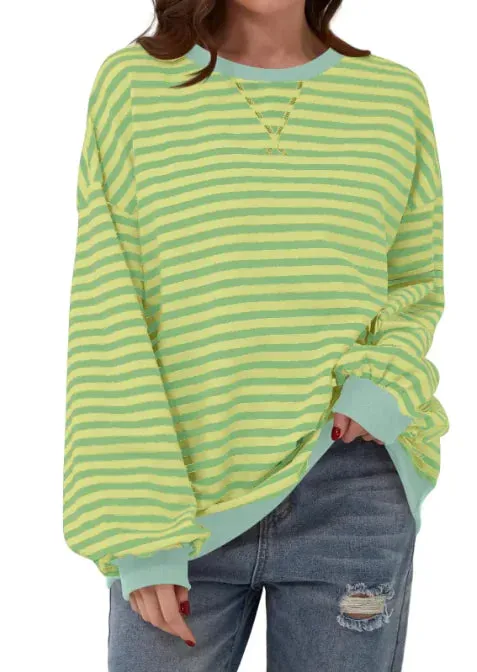 Casual Loose Striped Sweaters