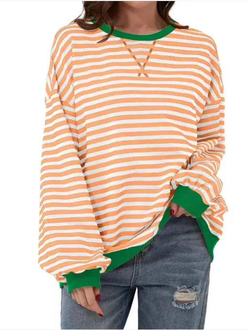 Casual Loose Striped Sweaters