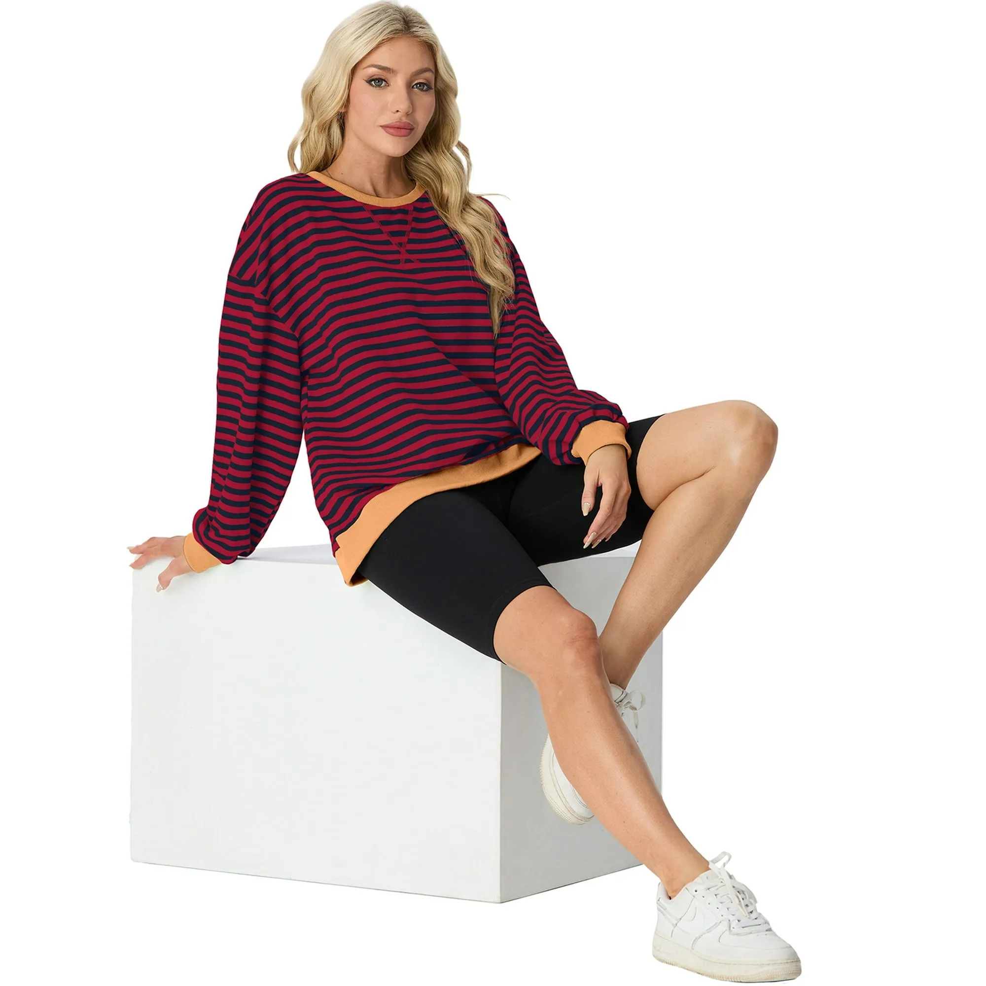 Casual Loose Striped Sweaters