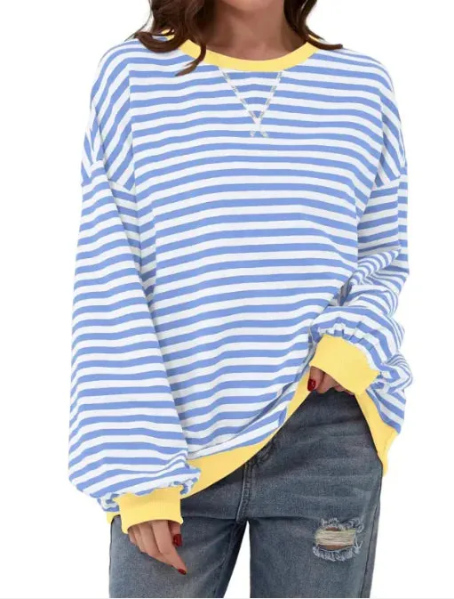 Casual Loose Striped Sweaters