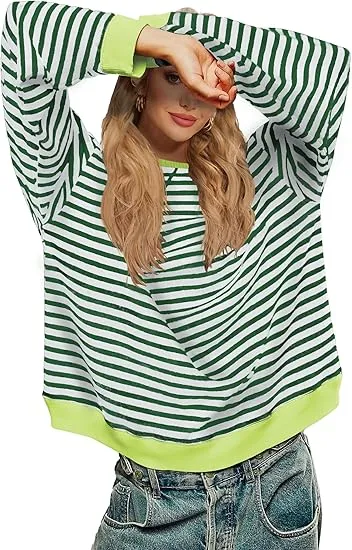 Casual Loose Striped Sweaters