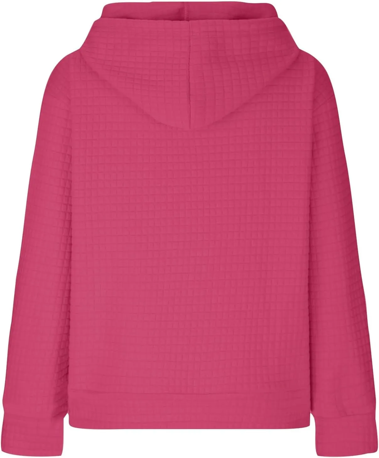 Ceboyel Women Waffle Knit Cute Hoodies Drawstring Pullover Sweatshirts Fashion Casual Sweaters Comfy Fall Clothes Outfits