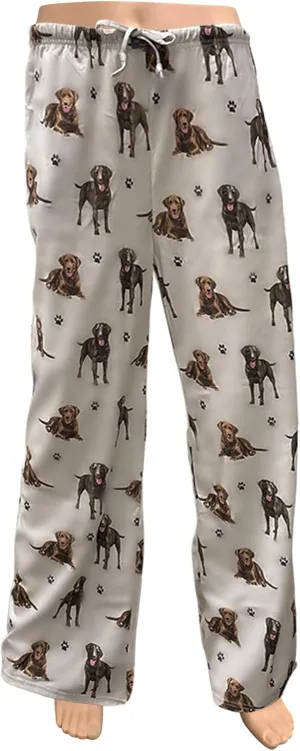 Chocolate Lab Unisex Cotton PJ Bottoms  Super Soft and Comfortable  Perfect for Chocolate Lab Gifts