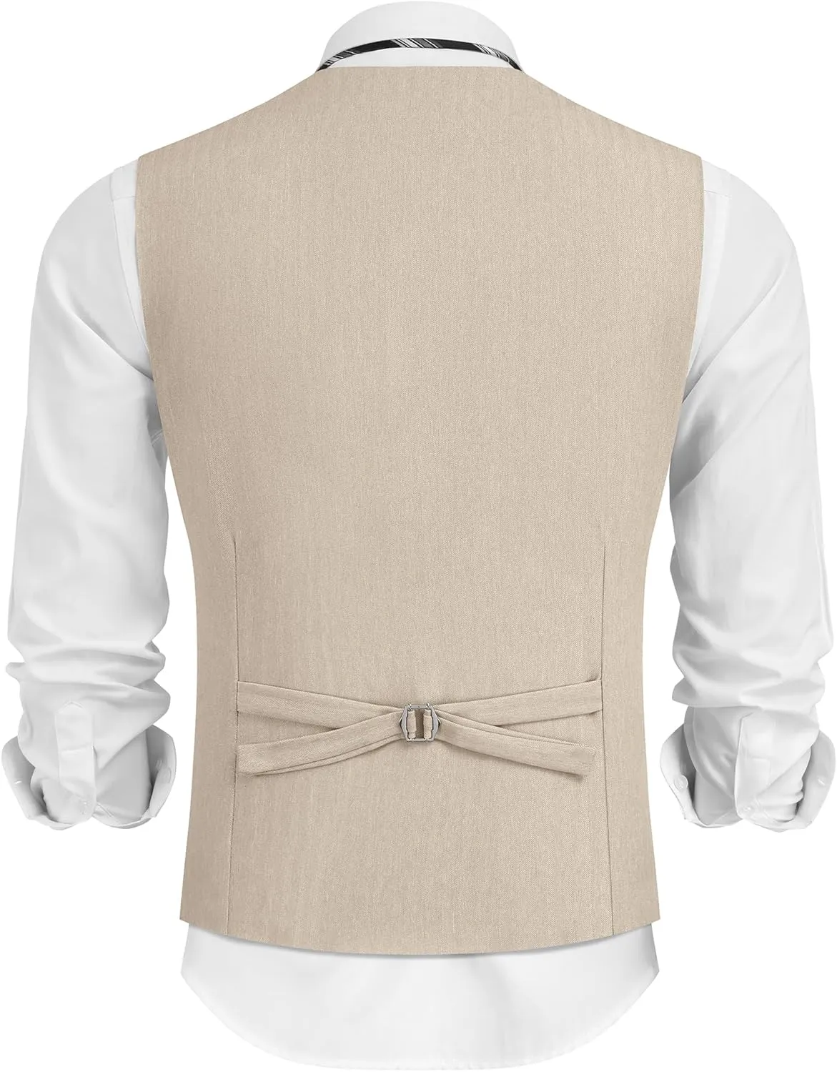 COOFANDY Mens Dress Vest Casual Business Waistcoat Formal Wedding 3 Button Suit Vest