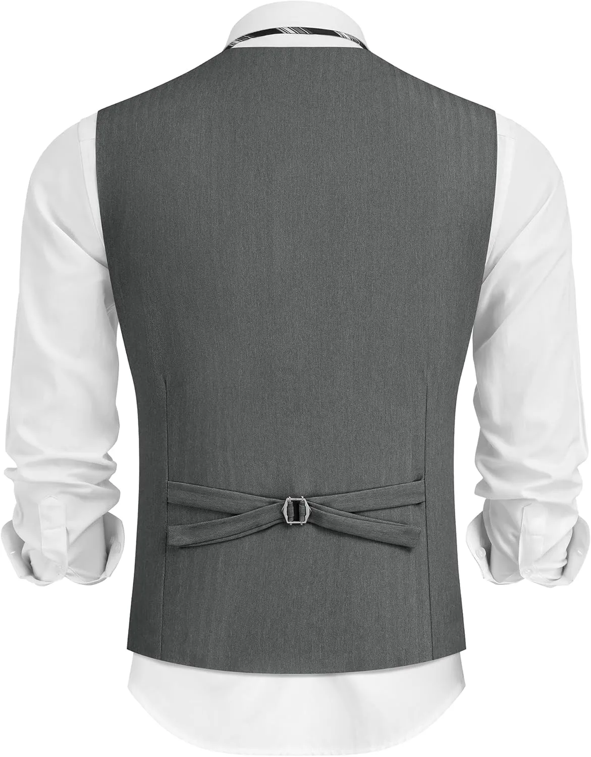 COOFANDY Mens Dress Vest Casual Business Waistcoat Formal Wedding 3 Button Suit Vest