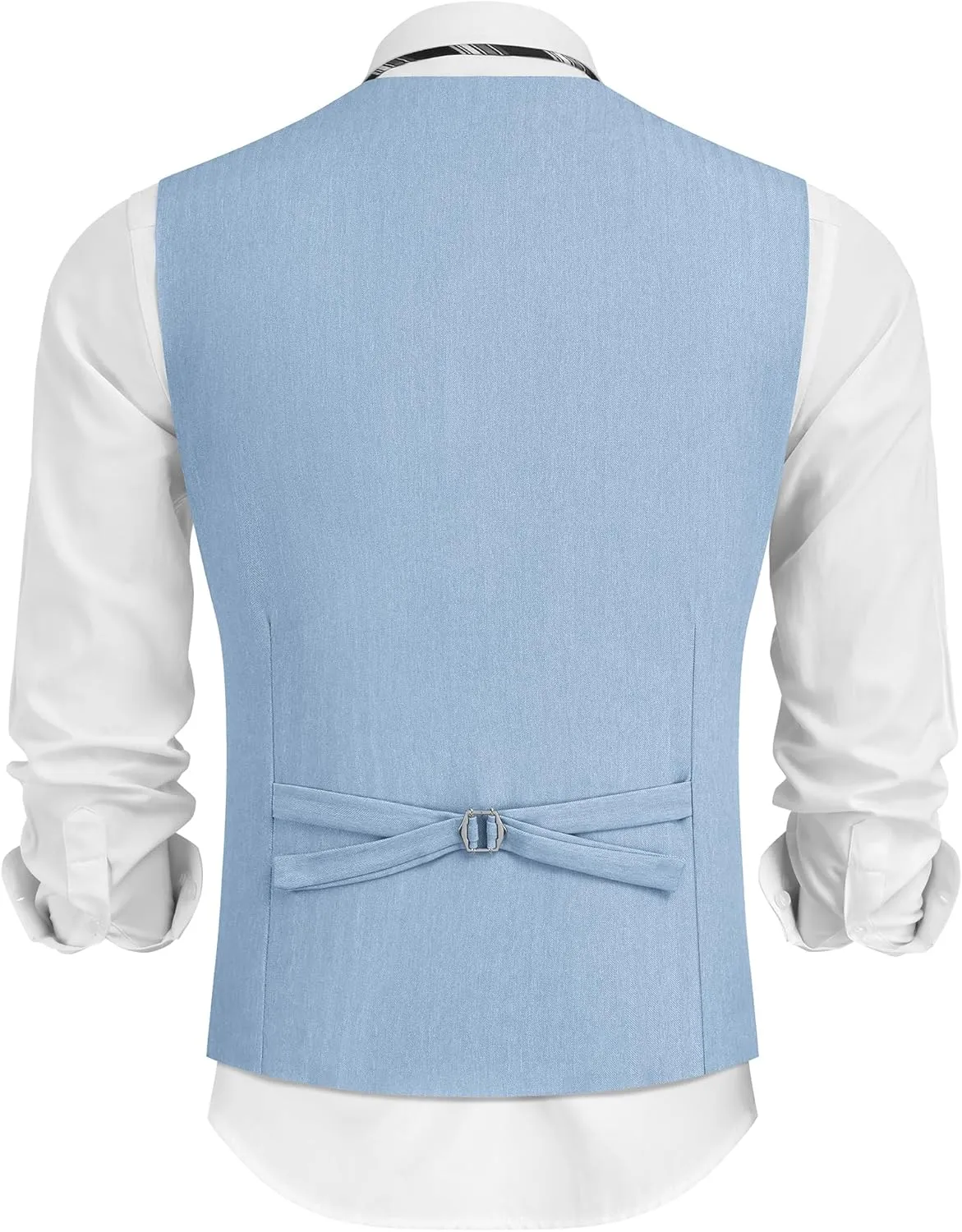 COOFANDY Mens Dress Vest Casual Business Waistcoat Formal Wedding 3 Button Suit Vest