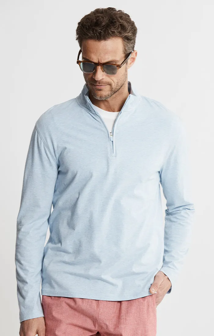 Cotton Modal Pullover Quarter Zip