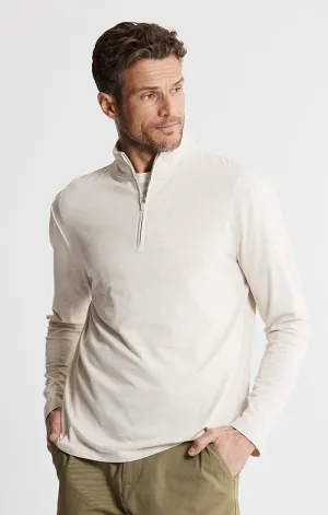 Cotton Modal Pullover Quarter Zip