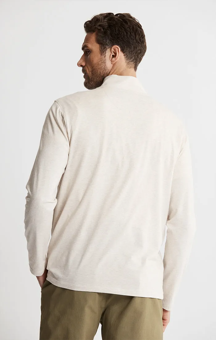 Cotton Modal Pullover Quarter Zip