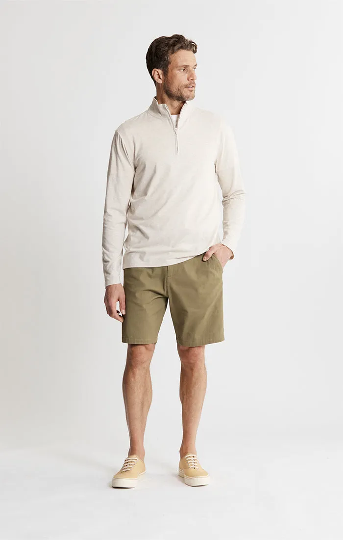 Cotton Modal Pullover Quarter Zip