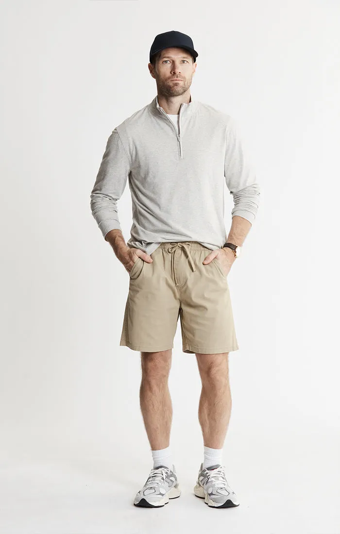 Cotton Modal Pullover Quarter Zip