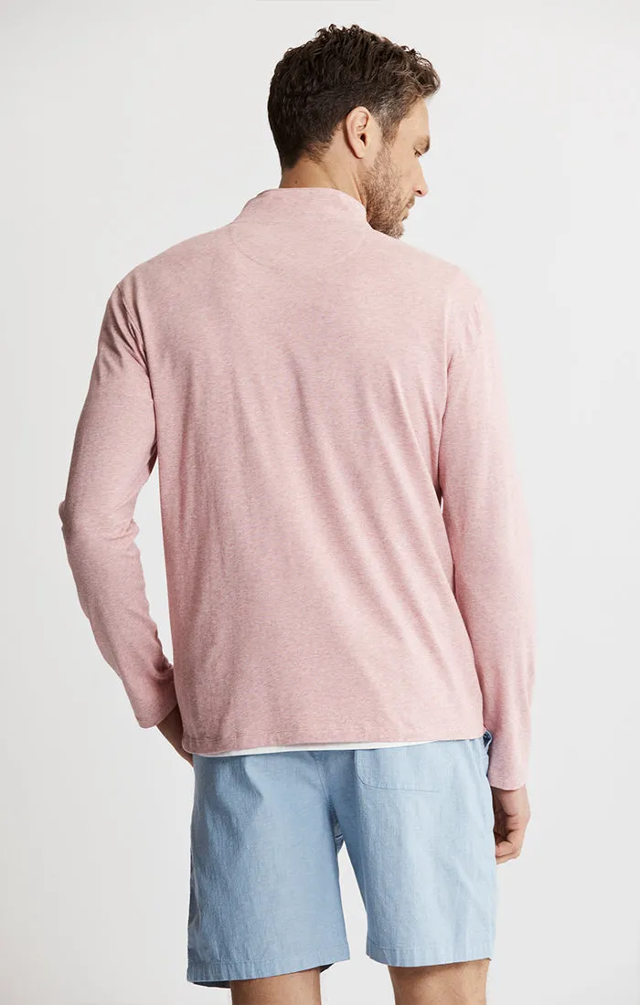 Cotton Modal Pullover Quarter Zip