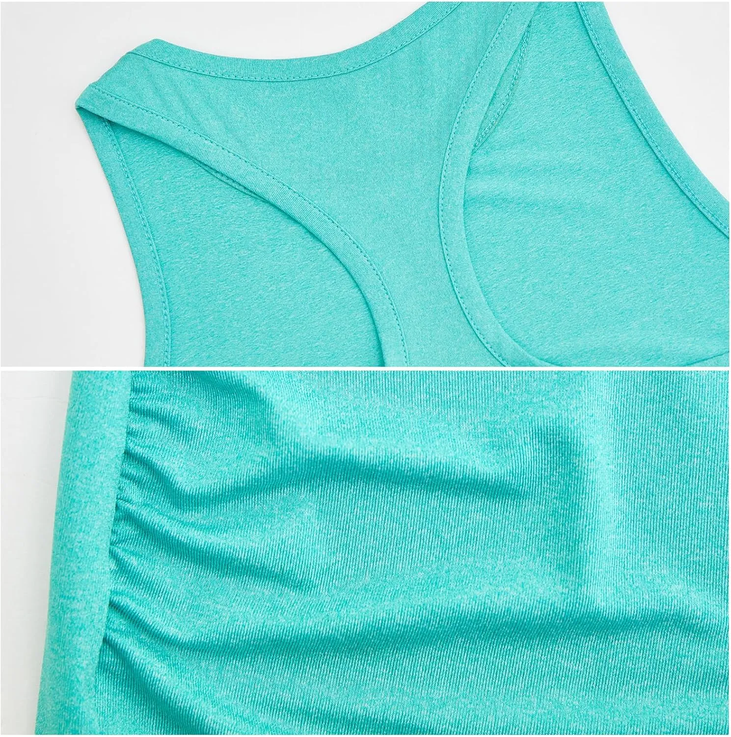 Ecavus Women's 3Pack Maternity Tank Tops Sleeveless Racerback Sport Top Pregnancy Athletic Yoga Shirts for Women