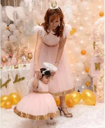 Elegant Mother-Daughter Matching Pageant Dresses