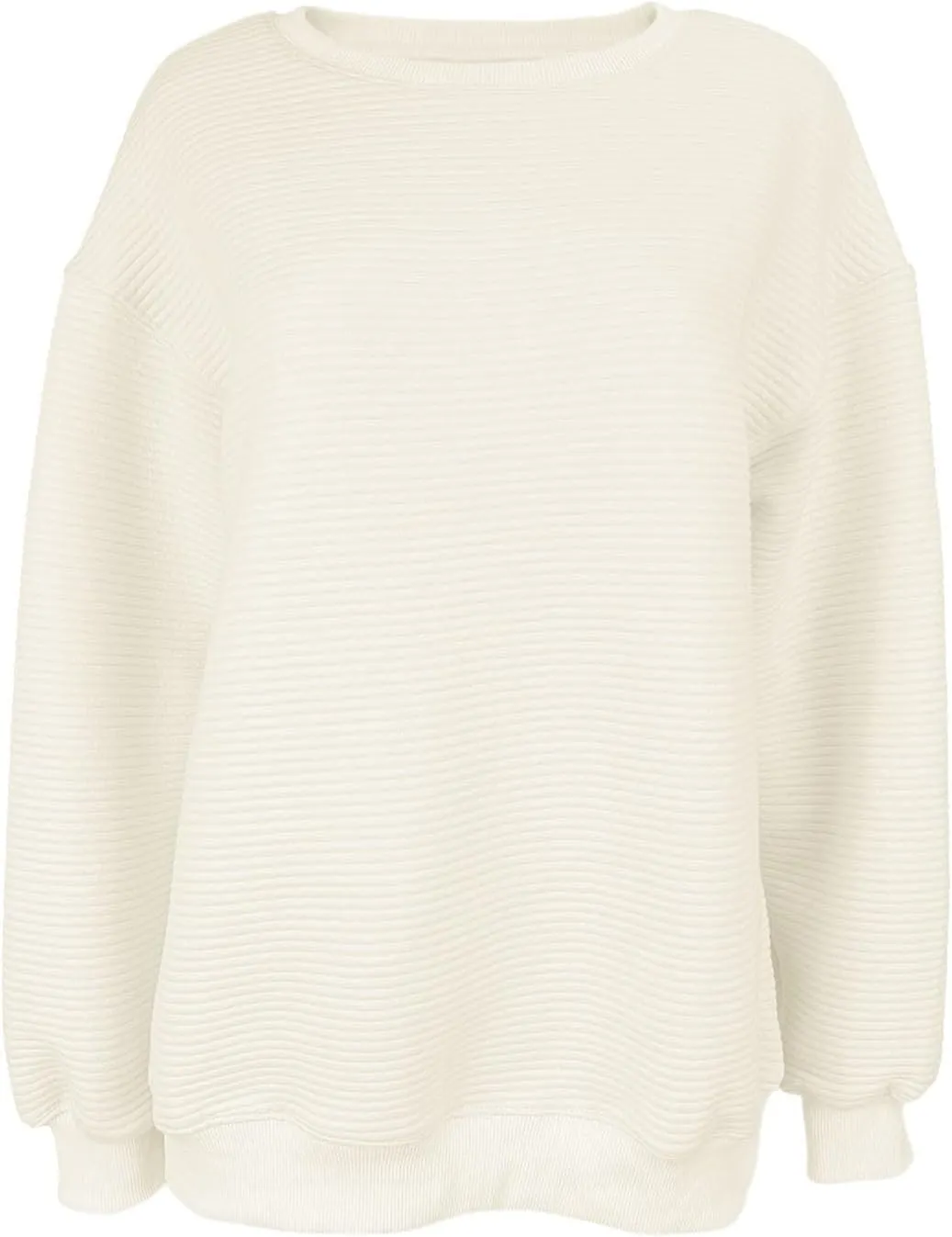 Fanway&EC Women's Crewneck Oversized Sweatshirts Basic Pullover Fall Fashion Outfits Tops