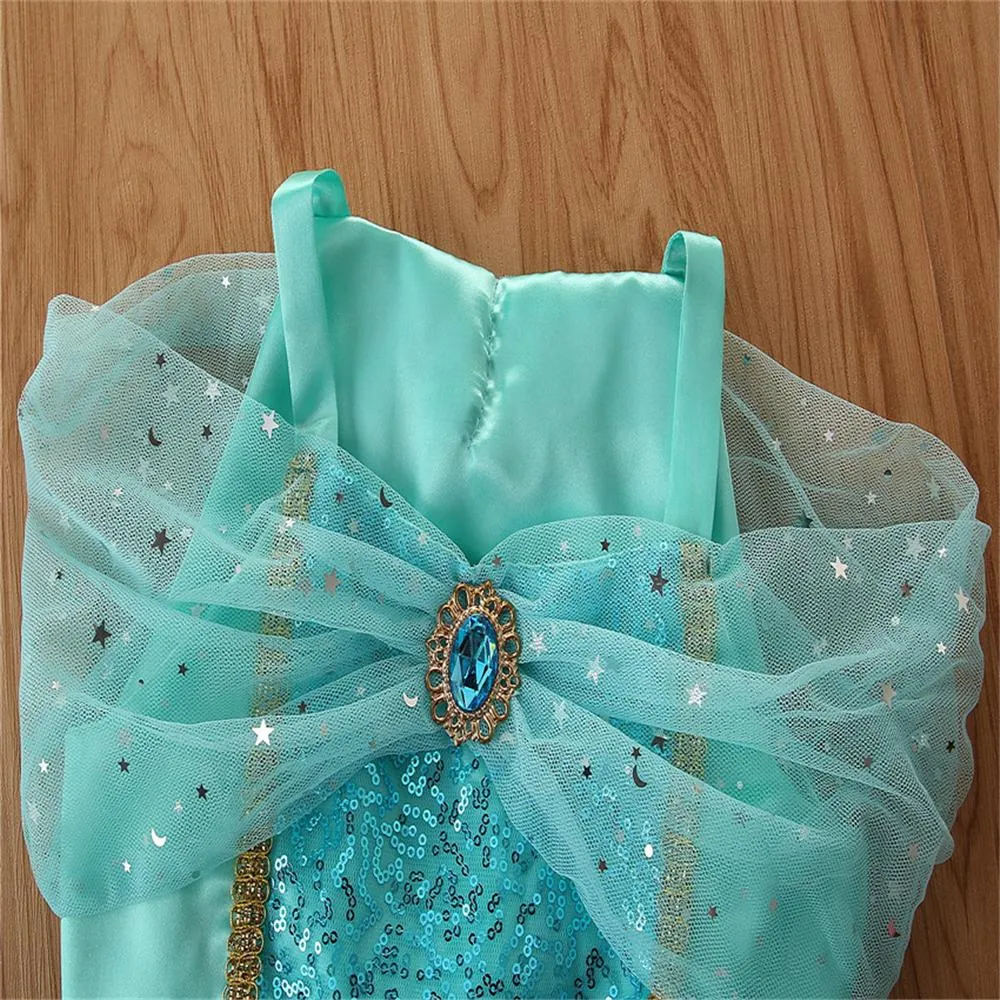 Girls Fancy Sapphire Sleeveless Performance Top & Pants Girl Boutique Clothing Wholesale