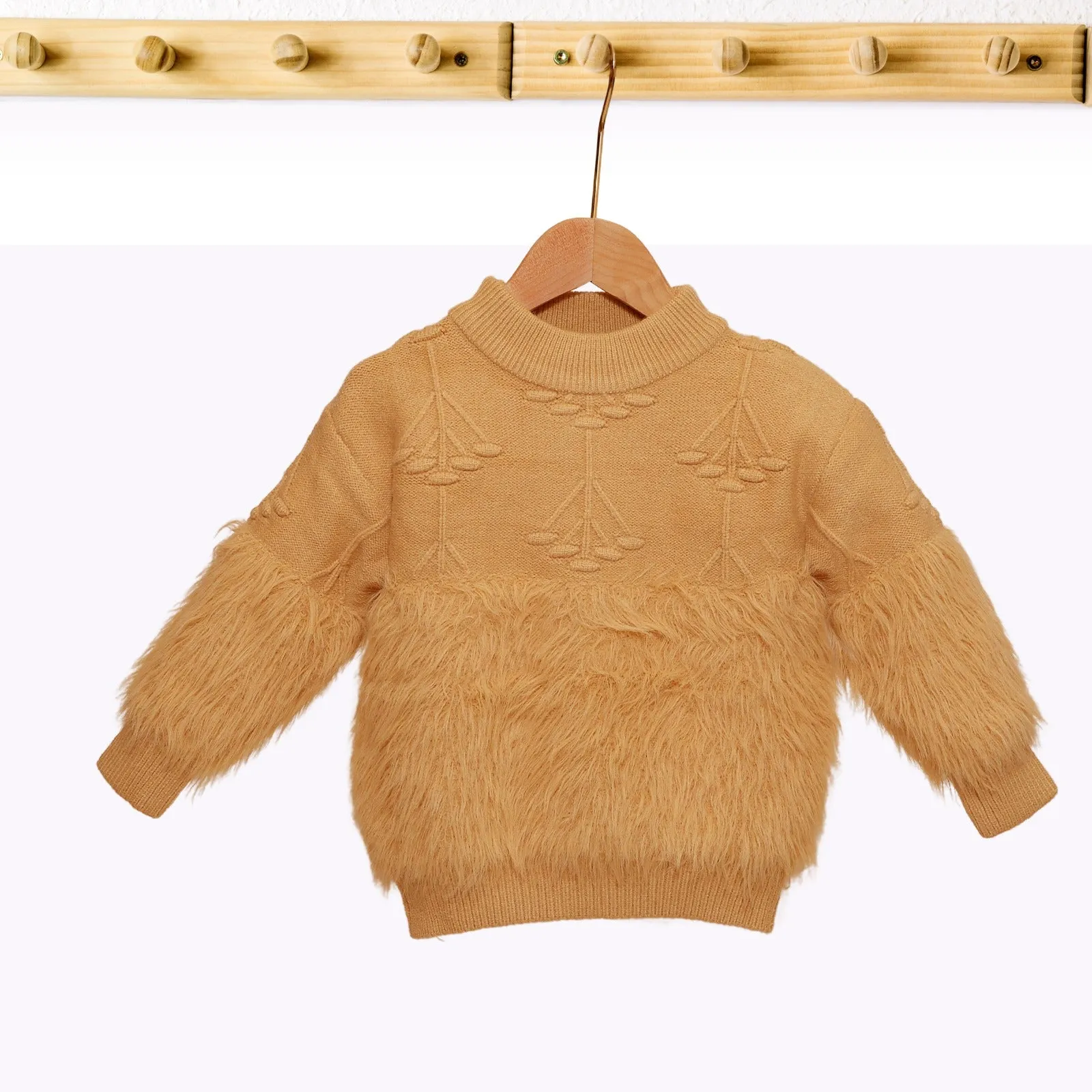 Girls Fur Elegance Sweater
