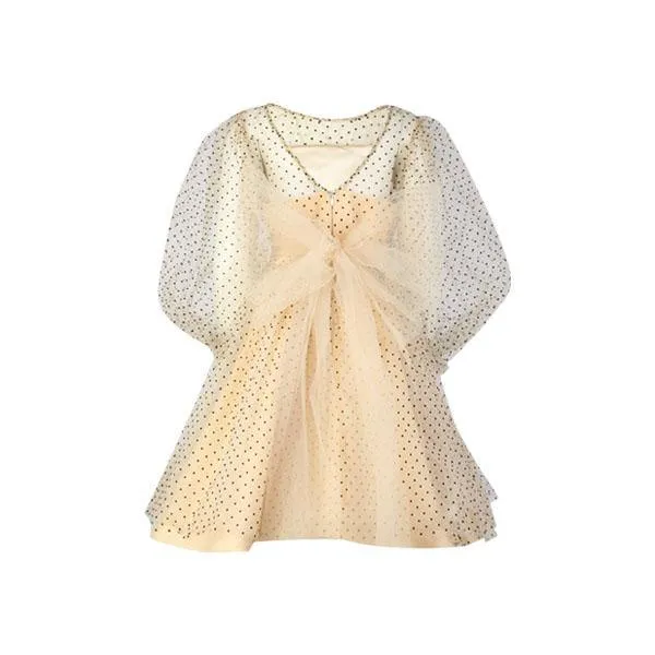 GIRLS LIGHT FLARE DRESS - PEACH