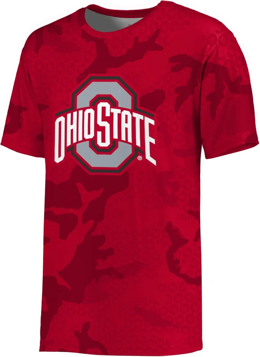 Holloway Men's NCAA Cotton-Touch Poly Camo Tee | Collegiate Shirt for Fans-Comfortable & Stylish Sports Apparel