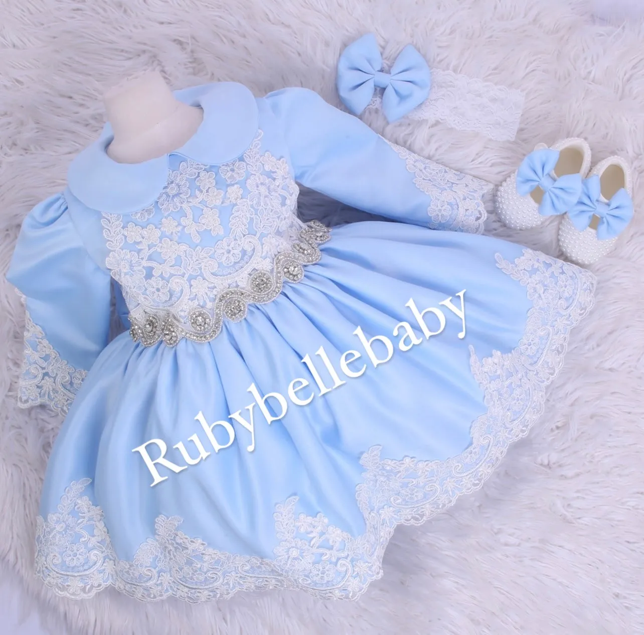 Irine Blue Dress - Light Blue