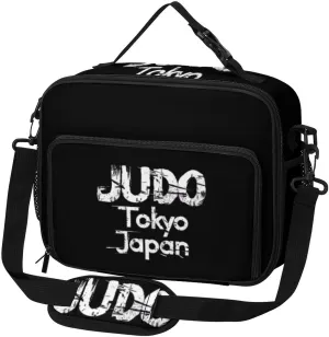 Japan Judo Tokyo Large Insulated Lunch Bag Reusable Lunch Cooler Bags Tote for Work Picnic Outdoor