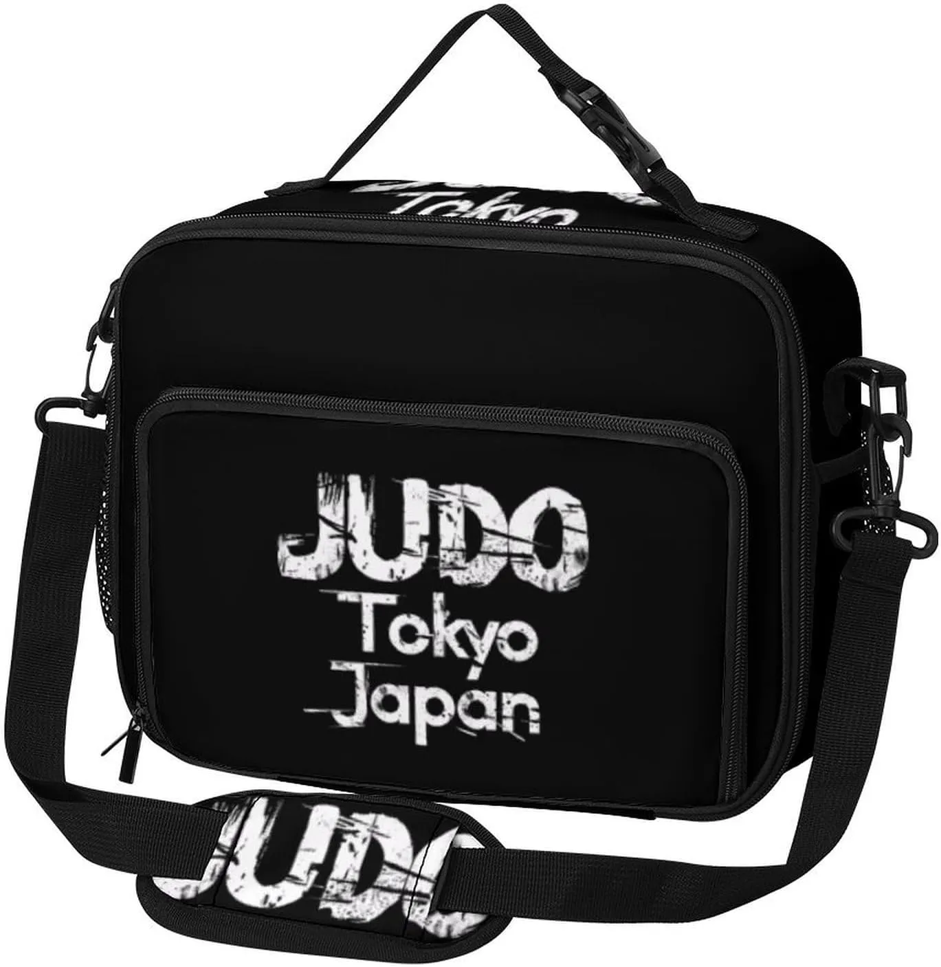 Japan Judo Tokyo Large Insulated Lunch Bag Reusable Lunch Cooler Bags Tote for Work Picnic Outdoor