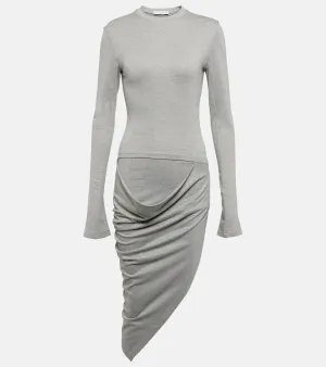 JW Anderson Draped jersey midi dress