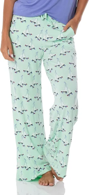 KICKEE Womens Print Lounge Pants, Extra Soft Viscose from Bamboo, Comfortable Loungewear for Women