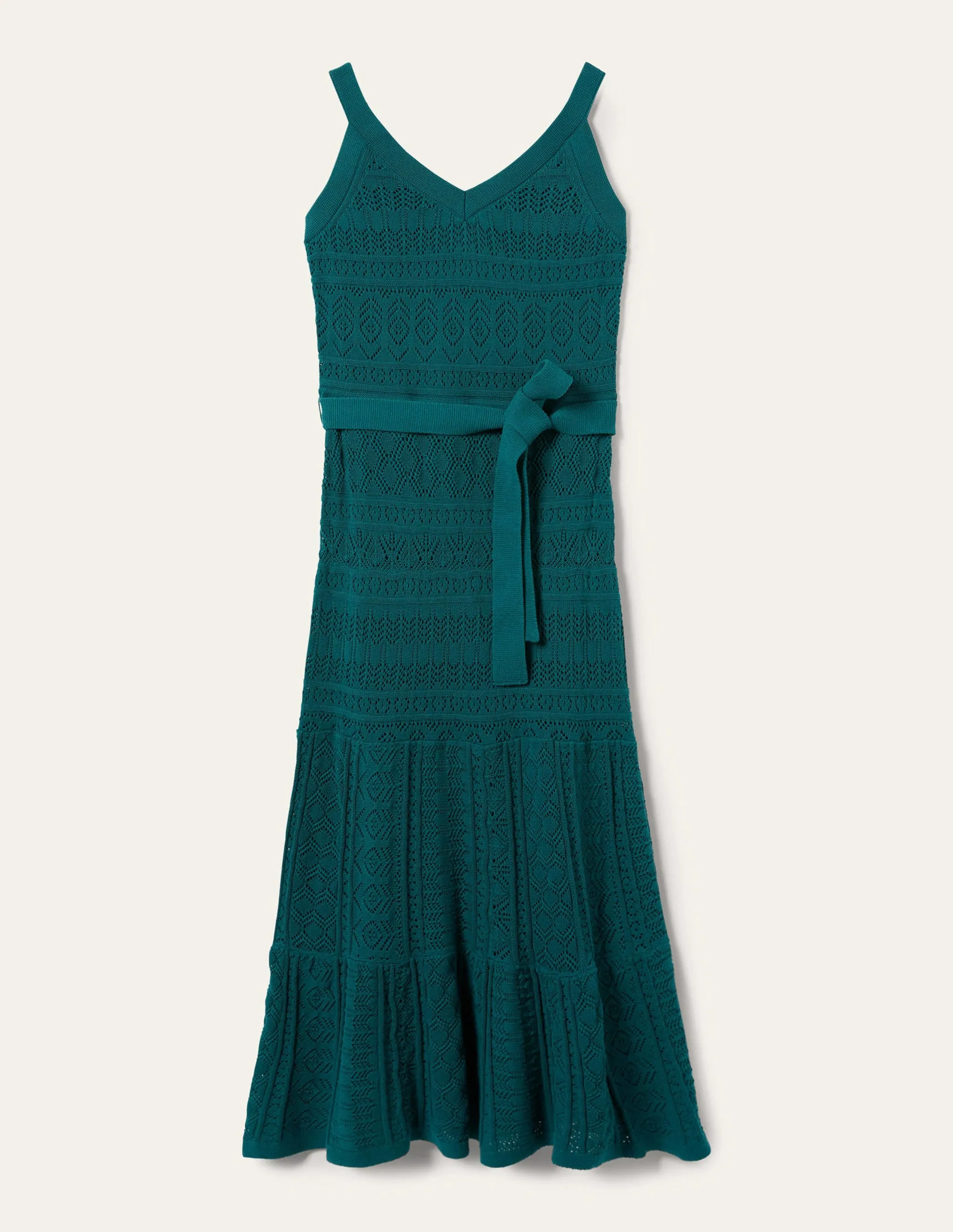 Knitted Lace Maxi Dress-Chesapeake Bay
