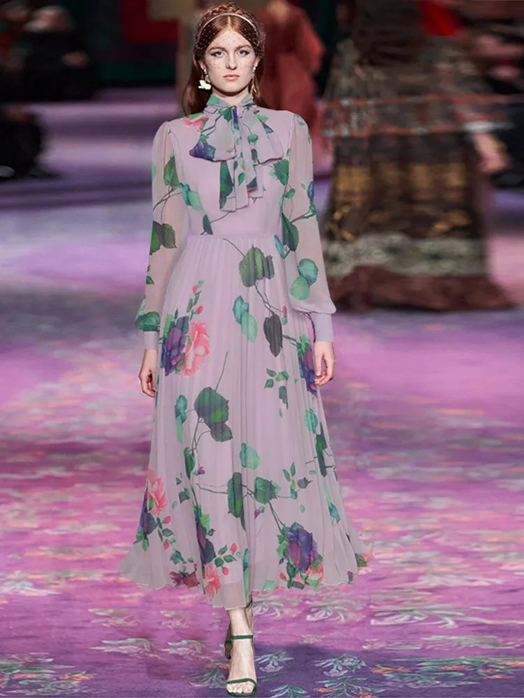 Lennon  Floral Print Elegant Dress