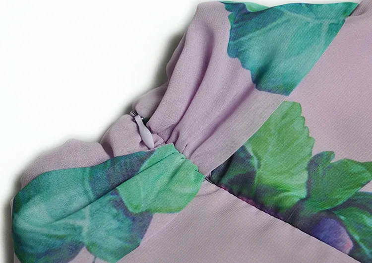 Lennon  Floral Print Elegant Dress